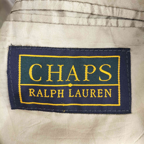 チャップスラルフローレン CHAPS RALPH LAUREN カナダ製 MACY'S 金ボタン 2Bシングルテーラードジャケット メンズ import:S