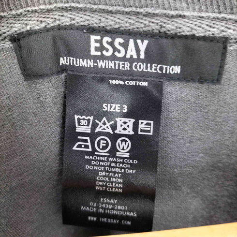 エッセイ ESSAY 24AW WTS-2 FADE XL LONG T-SHIRT ガーメントダイ・リングスパン6.1oz天竺 メンズ JPN:3