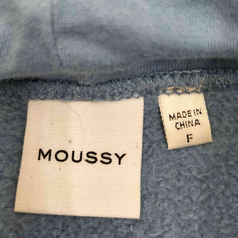 マウジー moussy LOGO EMBROIDERY パーカー レディース FREE