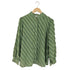 HENTECO POP flower petal pattern shirt レディース