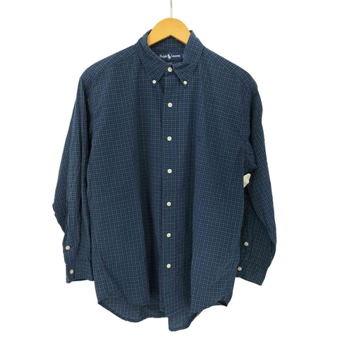 ラルフローレン RALPH LAUREN BLAKE コットン ポニー刺繍 チェック B.D L/S シャツ メンズ import:M