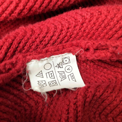 チャップスラルフローレン CHAPS RALPH LAUREN ワンポイント 刺繍 コットン ヘリンボーン ニット メンズ import:XL