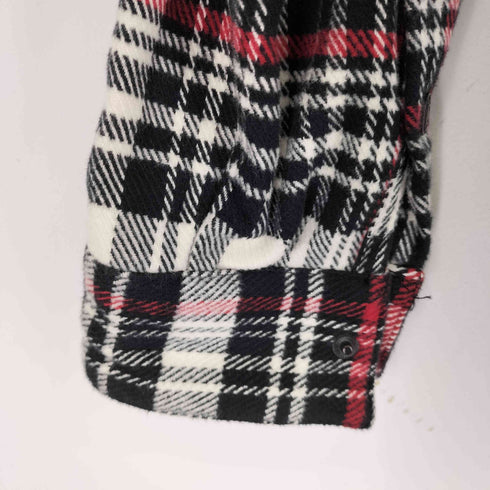 ザラ ZARA ネルシャツドッキングパーカー メンズ M