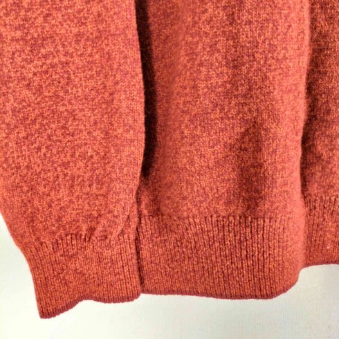 ザスコッチハウス The Scotch House 刺繍 ウールナイロン ハイネック ハーフボタン ニットプルオーバー メンズ import:L