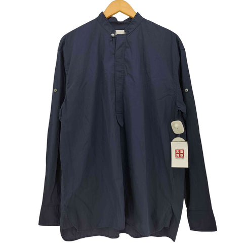 バグッタ Bagutta LUCCI コットンローン プルオーバー バンドカラー シャツ メンズ 40