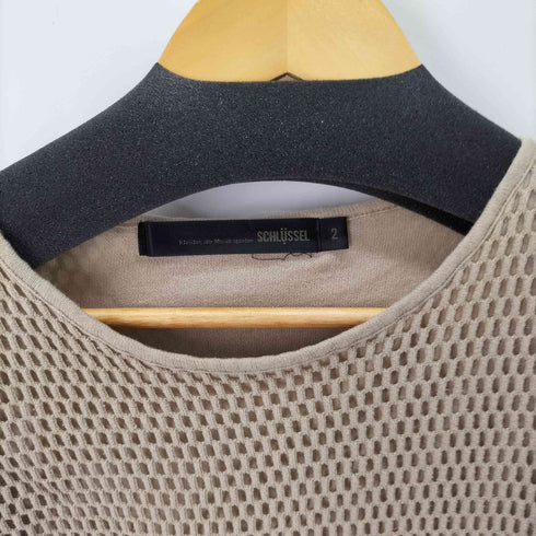 シュリセル SCHLUSSEL メッシュレイヤード L/S トップス メンズ JPN:2