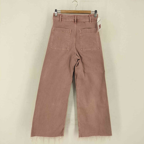 ザラ ZARA ストレートハイウエストデニム ピンク レディース EUR:38