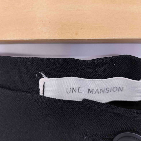 ユヌマンション UNE MANSION ハイウエストセミブーツカットセンタープレスロングスラックス レディース JPN:M