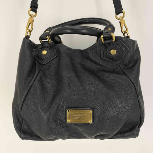マークバイマークジェイコブス Marc by Marc Jacobs Classic Q クラシック キュー ロゴ プレート シボ革 レザー 2WAY ショルダーバッグ トートバッグ レディース