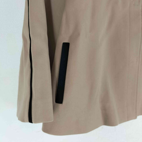 ランバンオンブルー LANVIN en Bleu スナップボタン ノーカラーショートジャケット レディース