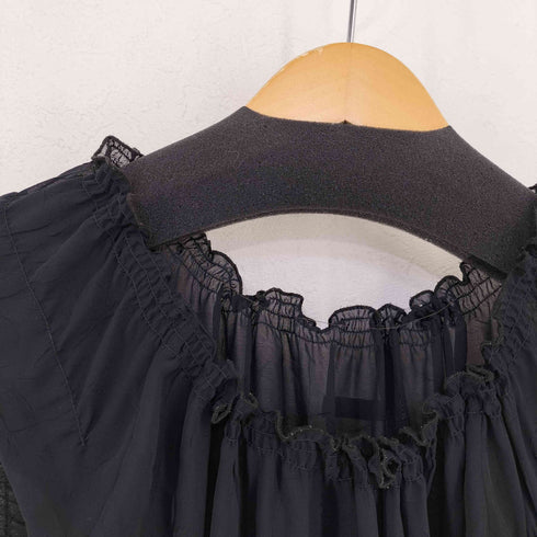 ジャンポールゴルチエ Jean Paul GAULTIER シアー ラウンドステッチ ノースリーブワンピース レディース US:8