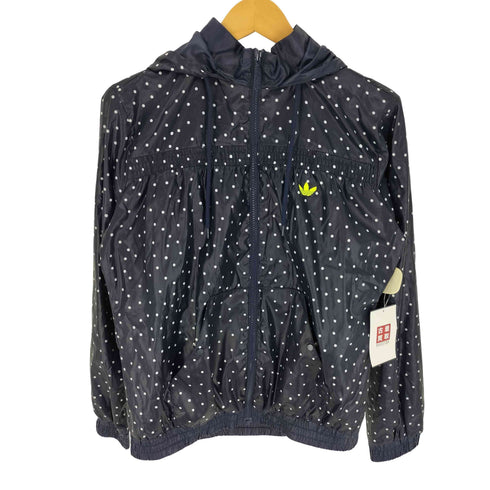 アディダス adidas トレフォイルロゴ 刺繍 ドット ジップアップ パーカー レディース import:L