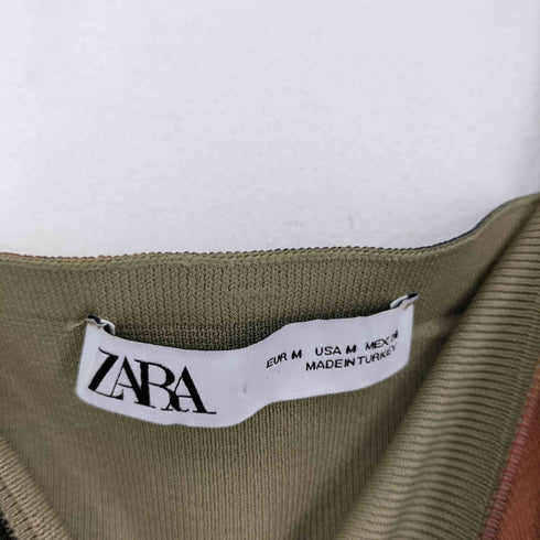 ザラ ZARA PRINTED KNIT DRESS レディース M