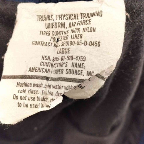 ユーエスエアーフォース U.S. AIR FORCE トレーニングショートパンツ レディース LARGE