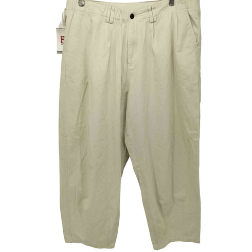 MUHET ワイドタックバルーンデニムパンツ レディース LL