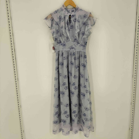 セゾンドパピヨン SAISON DE PAPILLON 花柄シフォン生地ミモレ丈ワンピース レディース JPN:S