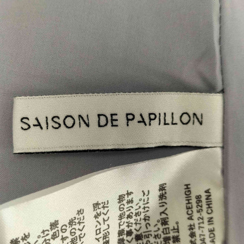 セゾンドパピヨン SAISON DE PAPILLON 花柄シフォン生地ミモレ丈ワンピース レディース JPN:S
