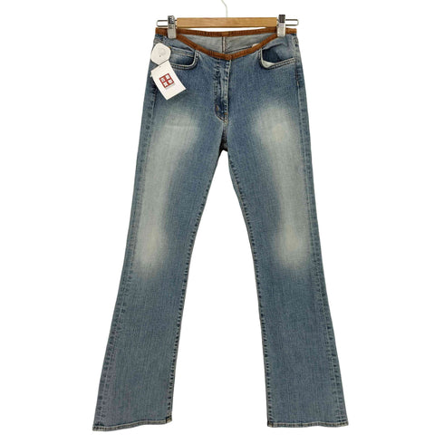 7 For All Mankind USA製 BOOT CUT スウェード切替 デニムパンツ レディース 27inch