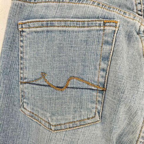 7 For All Mankind USA製 BOOT CUT スウェード切替 デニムパンツ レディース 27inch