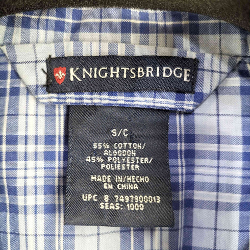 ナイツブリッジ KNIGHTSBRIDGE チェック パジャマシャツ メンズ import:S