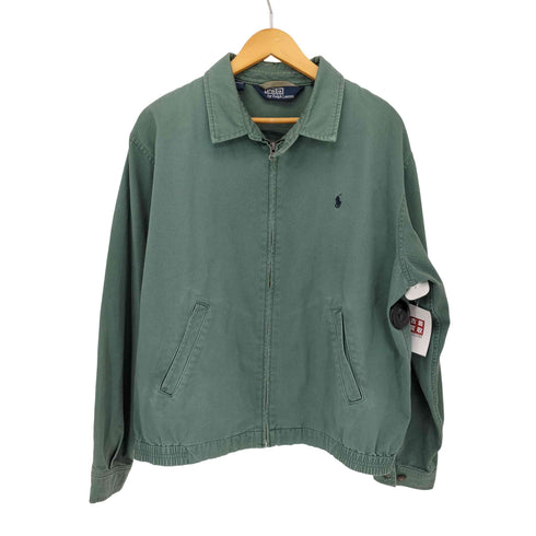 ポロバイラルフローレン Polo by RALPH LAUREN スモールポニー刺繍スイングトップ ジップアップブルゾン メンズ import:L