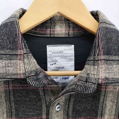 シャリーフ SHAREEF WOOL CHECK SHIRTS BLOUSON メンズ JPN:1