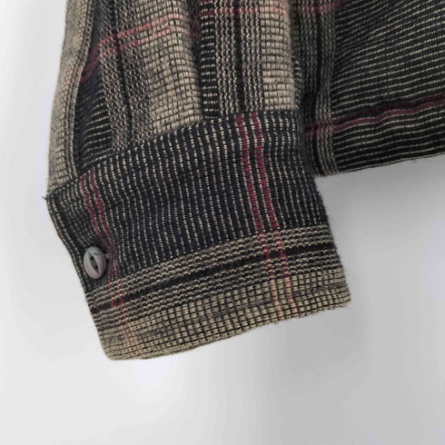 シャリーフ SHAREEF WOOL CHECK SHIRTS BLOUSON メンズ JPN:1