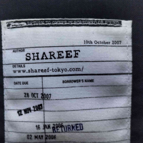 シャリーフ SHAREEF WOOL CHECK SHIRTS BLOUSON メンズ JPN:1