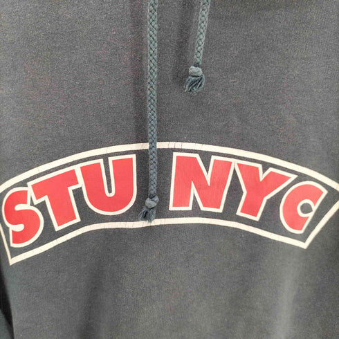 ステューシー Stussy OLD クラウンSSリンク STU NYCプリントプルオーバーパーカー メンズ JPN:L