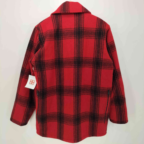 ジョンソンウーレンミルズ Johnson Woolen Mills 90S USA製 ジップアップ タータンチェック ウールジャケット メンズ import:XS
