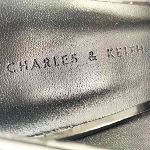 チャールズキース CHARLES & KEITH アシンメトリック ペニーローファーミュール レディース 38