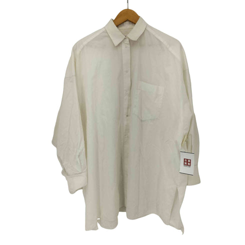 エンフォルド ENFOLD 21SS GIZAブロード ワイドBOX SHIRT レディース JPN:38