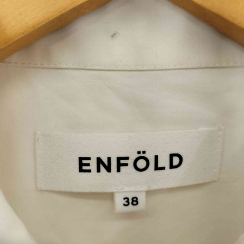 エンフォルド ENFOLD 21SS GIZAブロード ワイドBOX SHIRT レディース JPN:38