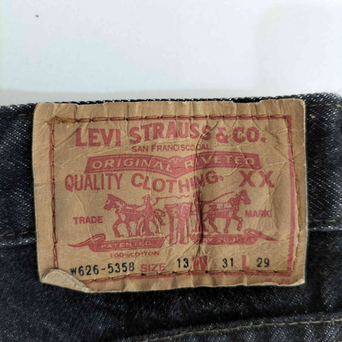 リーバイス Levis W626-5358 先染め ブラック デニムパンツ レディース 31inch