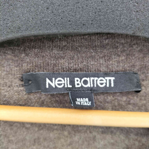 Neil Barrett イタリア製 ウール混 カシミア シルク ボウタイ Vネックニット レディース import:S