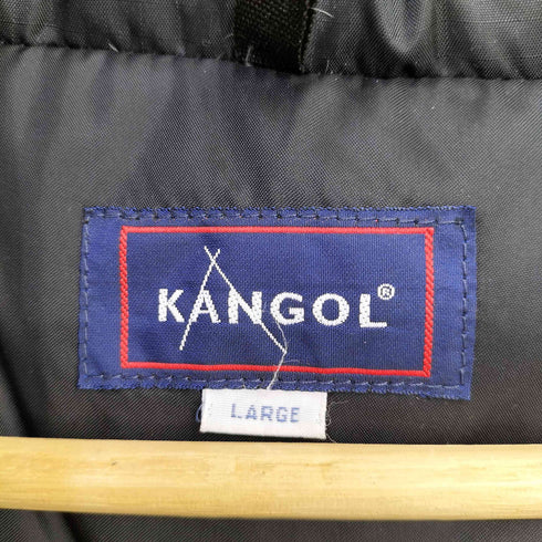 カンゴール KANGOL ロゴ刺繍 リップストップナイロン ダウンジャケット メンズ JPN:L