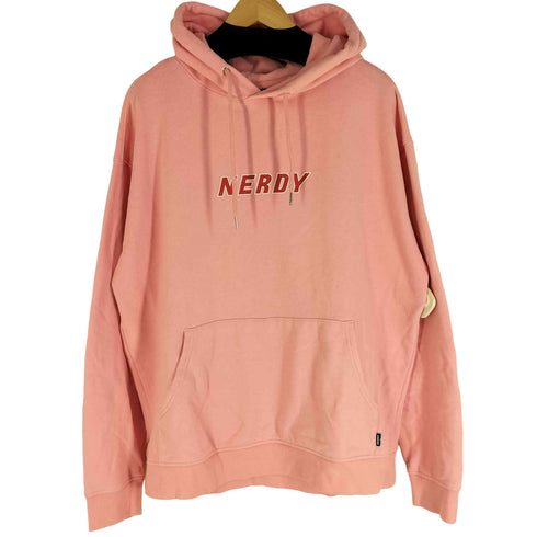 ノルディー nerdy ロゴプリント プルオーバーフーディー メンズ import:L