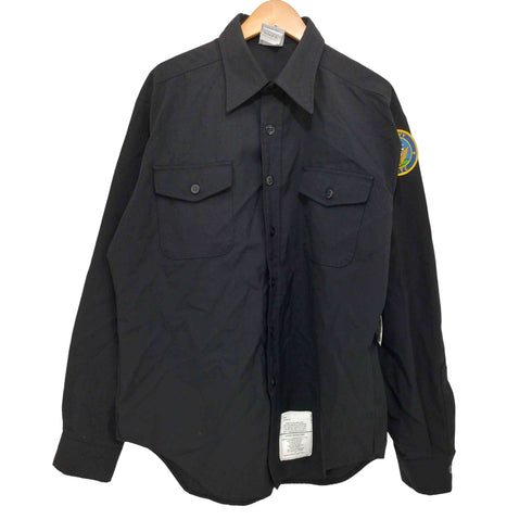 ユーエスネイビー U.S.NAVY ドレスシャツ 2007年製 ワッペン付き メンズ