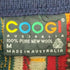 クージー COOGI 90S オーストラリア製 マルチカラー 総柄 3D ニット セーター メンズ import:M