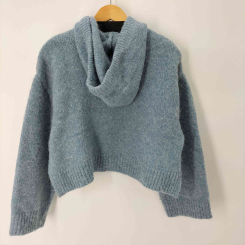 ザラ ZARA アルパカ混ニットジップアップパーカー レディース import:S