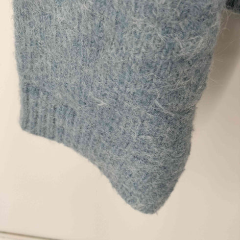 ザラ ZARA アルパカ混ニットジップアップパーカー レディース import:S