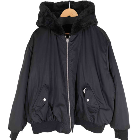 ザラ ZARA フェイクファー リバーシブルボンバージャケット レディース import:M