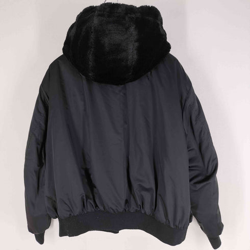 ザラ ZARA フェイクファー リバーシブルボンバージャケット レディース import:M