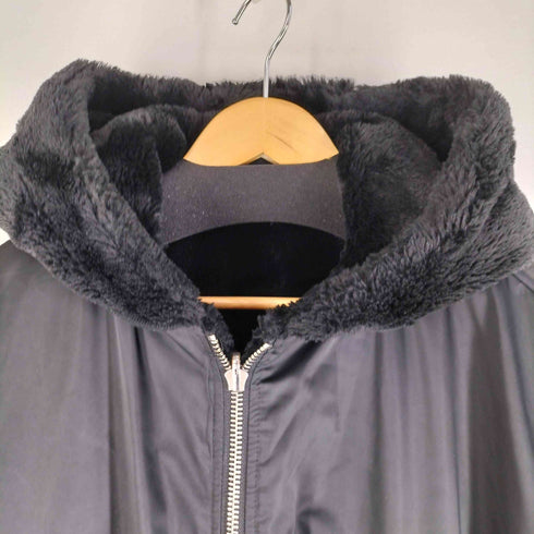 ザラ ZARA フェイクファー リバーシブルボンバージャケット レディース import:M