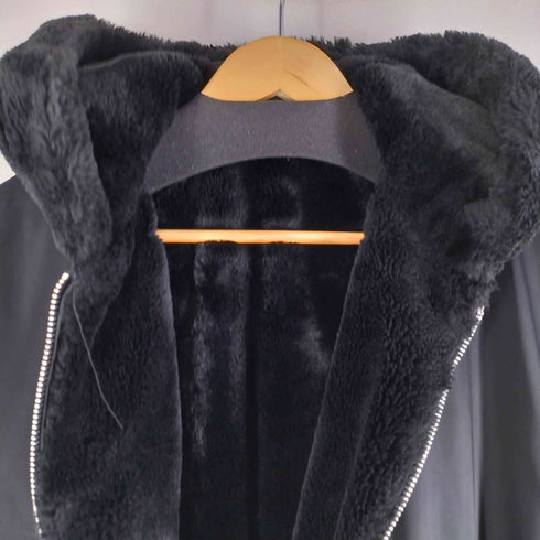 ザラ ZARA フェイクファー リバーシブルボンバージャケット レディース import:M