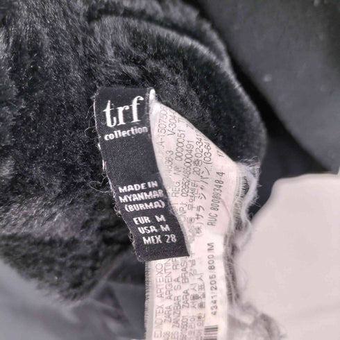 ザラ ZARA フェイクファー リバーシブルボンバージャケット レディース import:M