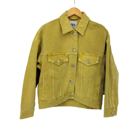 ザラ ZARA .4P カラーデニムトラッカージャケット レディース import:XS