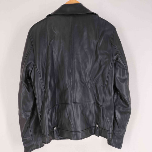 ザラ ZARA フェイクレザー ダブルライダースジャケット メンズ import:M