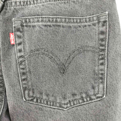 リーバイス Levis 501 ORIGINAL スタッズ付ボタンフライブラックデニム レディース W25/L30