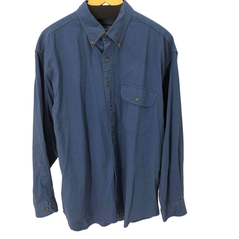 ランズエンド LANDS END 90~00S BDフラップポケットシャツ メンズ import:L